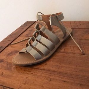 Gladiator lace up sandals